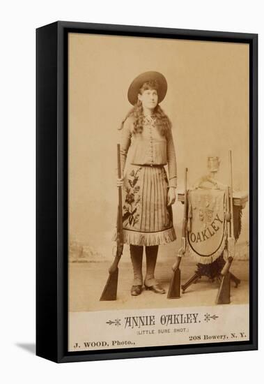 Annie Oakley-A.J. Wood-Framed Stretched Canvas