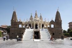The Carved White Marble Jain Swaminarayan Temple, Gondal, Gujarat, India, Asia-Annie Owen-Photographic Print