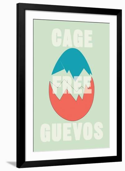 Annimo Cage Free Guevos-null-Framed Art Print