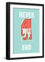 Annimo Never The End-null-Framed Art Print