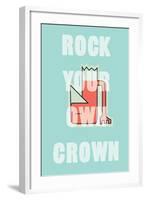 Annimo Rock Your Own Crown-null-Framed Art Print