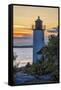 Annisquam Lighthouse, Annisquam Harbor, Massachusetts, USA-Jim Engelbrecht-Framed Stretched Canvas