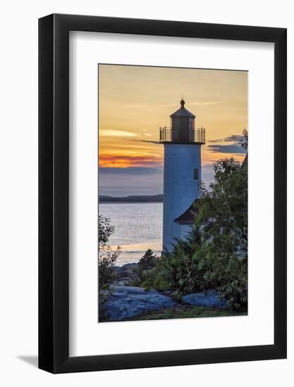 Annisquam Lighthouse, Annisquam Harbor, Massachusetts, USA-Jim Engelbrecht-Framed Photographic Print