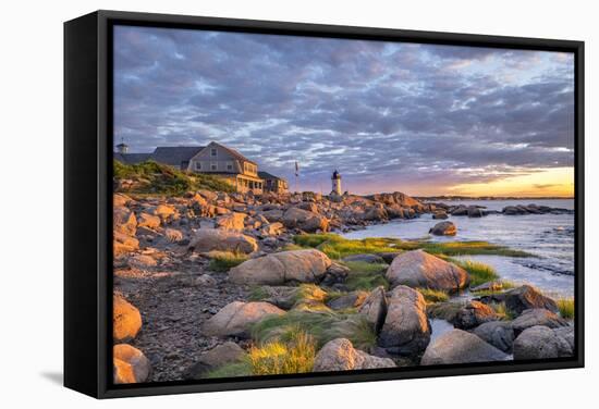 Annisquam Lighthouse, Gloucester, Massachusetts, USA.-Lisa Engelbrecht-Framed Stretched Canvas