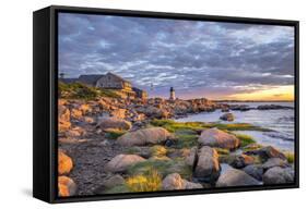 Annisquam Lighthouse, Gloucester, Massachusetts, USA.-Lisa Engelbrecht-Framed Stretched Canvas