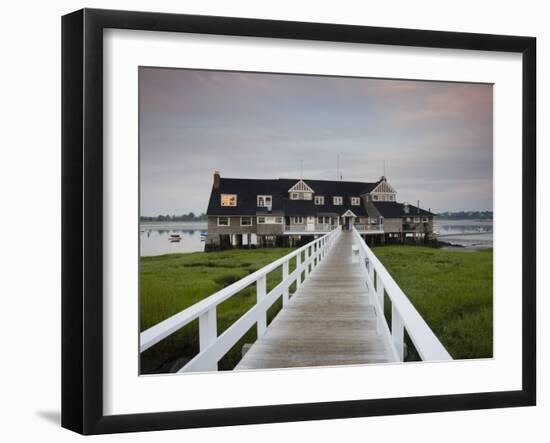 Annisquam Yacht Club, Gloucester, Cape Ann, Massachusetts, USA-Walter Bibikow-Framed Photographic Print