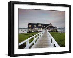 Annisquam Yacht Club, Gloucester, Cape Ann, Massachusetts, USA-Walter Bibikow-Framed Photographic Print