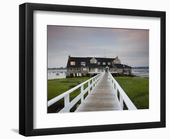 Annisquam Yacht Club, Gloucester, Cape Ann, Massachusetts, USA-Walter Bibikow-Framed Photographic Print