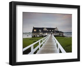 Annisquam Yacht Club, Gloucester, Cape Ann, Massachusetts, USA-Walter Bibikow-Framed Photographic Print