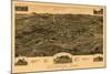 Anniston, Alabama - Panoramic Map-Lantern Press-Mounted Art Print