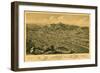 Anniston, Alabama - Panoramic Map-Lantern Press-Framed Art Print