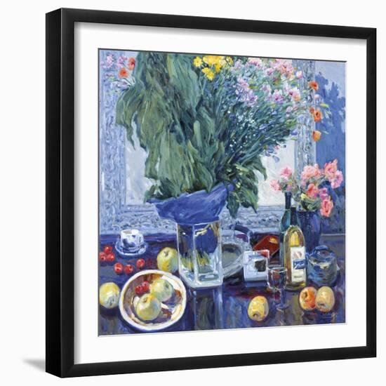 Anniversary Flowers-Malva-Framed Giclee Print