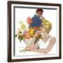 Anniversary Quarrel - Saturday Evening Post "Leading Ladies", October 20, 1956 pg.33-Lynn Buckham-Framed Giclee Print