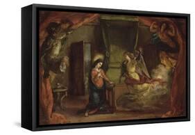 Annonciation-Eugene Delacroix-Framed Stretched Canvas