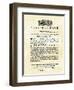 Announcement of Peace Treaty Ending the Revolutionary War, Printed in New York City, March 25, 1783-null-Framed Giclee Print
