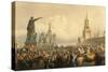 Announcement of the Coronoation in Red Square-Vasily Timm-Stretched Canvas