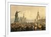 Announcement of the Coronoation in Red Square-Vasily Timm-Framed Art Print