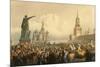 Announcement of the Coronoation in Red Square-Vasily Timm-Mounted Premium Giclee Print