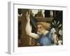 Announcing Angel, Detail from the Annunciation, Ca 1434-Lorenzo Lotto-Framed Giclee Print