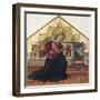 Announcing Angel, Left Panel of the Annunciation, 1467-1468-Bartolomeo Caporali-Framed Giclee Print