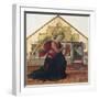 Announcing Angel, Left Panel of the Annunciation, 1467-1468-Bartolomeo Caporali-Framed Giclee Print