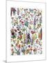 Annual and Biannual Flowers-null-Mounted Giclee Print