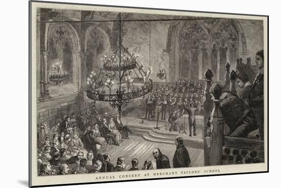 Annual Concert at Merchant Taylors' School-Sydney Prior Hall-Mounted Giclee Print