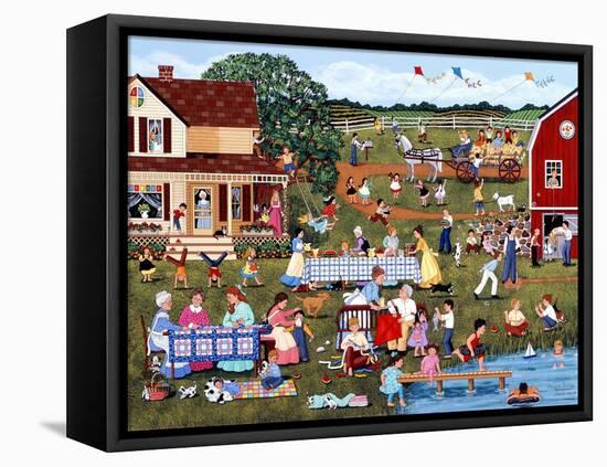 Annual Family Reunion-Sheila Lee-Framed Stretched Canvas