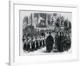 Annual Festival of Charity Children in St.Paul's Cathedral-null-Framed Giclee Print