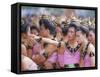 Annual Loy Krathong Festival in Sukhothai, Thailand-Alain Evrard-Framed Stretched Canvas