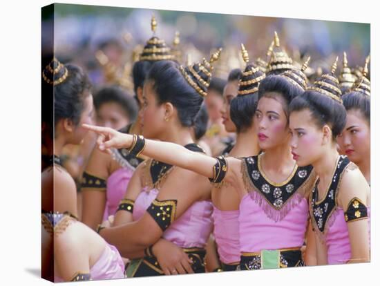 Annual Loy Krathong Festival in Sukhothai, Thailand-Alain Evrard-Stretched Canvas