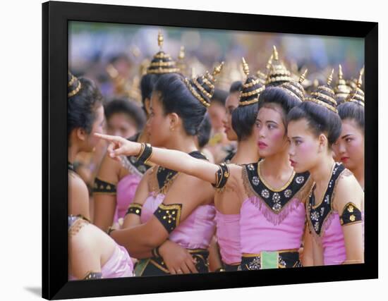 Annual Loy Krathong Festival in Sukhothai, Thailand-Alain Evrard-Framed Premium Photographic Print