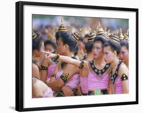 Annual Loy Krathong Festival in Sukhothai, Thailand-Alain Evrard-Framed Photographic Print