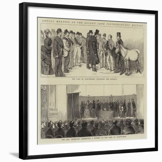 Annual Meeting of the Golden Lane Costermongers' Mission-Alfred Chantrey Corbould-Framed Giclee Print