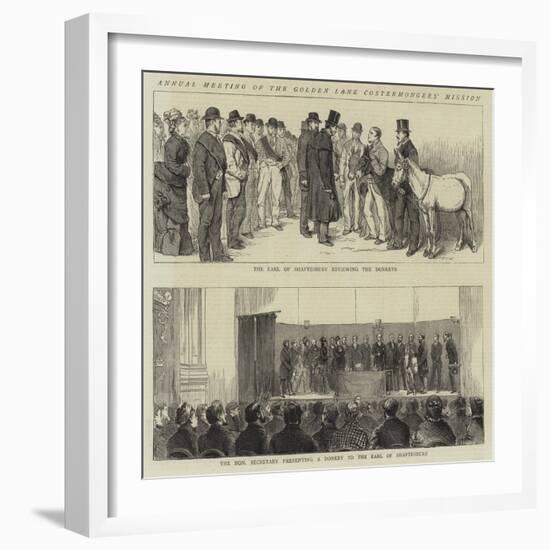 Annual Meeting of the Golden Lane Costermongers' Mission-Alfred Chantrey Corbould-Framed Giclee Print