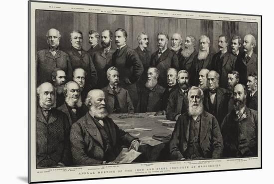 Annual Meeting of the Iron and Steel Institute at Manchester-null-Mounted Giclee Print