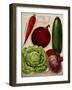 Annual Of True Blue Veggies-Vintage Apple Collection-Framed Giclee Print