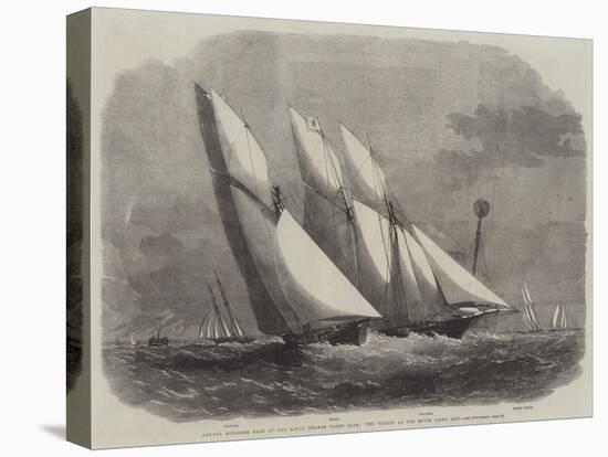 Annual Schooner Race of the Royal Thames Yacht Club, the Yachts at the Mouse Light Ship-Edwin Weedon-Stretched Canvas