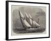 Annual Schooner Race of the Royal Thames Yacht Club, the Yachts at the Mouse Light Ship-Edwin Weedon-Framed Giclee Print