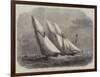 Annual Schooner Race of the Royal Thames Yacht Club, the Yachts at the Mouse Light Ship-Edwin Weedon-Framed Giclee Print