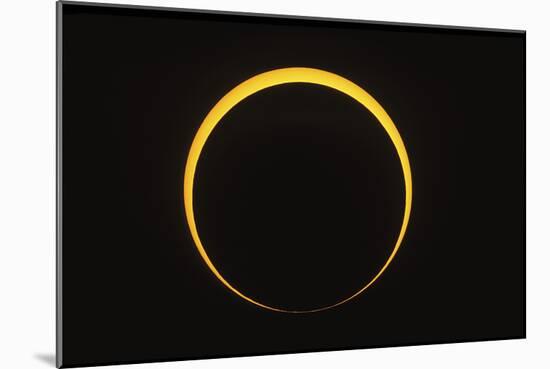 Annular Eclipse Showing Reverse Baily's Beads Effect-null-Mounted Photographic Print