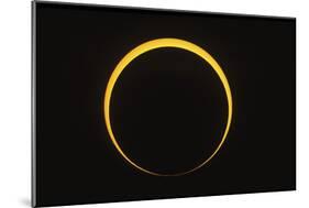 Annular Eclipse Showing Reverse Baily's Beads Effect-null-Mounted Photographic Print