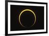 Annular Eclipse Showing Reverse Baily's Beads Effect-null-Framed Photographic Print