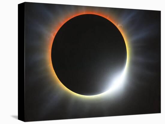 Annular Solar Eclipse, Artwork-Richard Bizley-Stretched Canvas