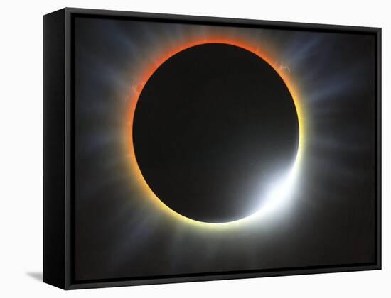 Annular Solar Eclipse, Artwork-Richard Bizley-Framed Stretched Canvas