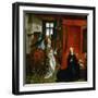 Annuncation (Center Panel of a Triptych)-Rogier van der Weyden-Framed Giclee Print