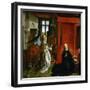 Annuncation (Center Panel of a Triptych)-Rogier van der Weyden-Framed Giclee Print