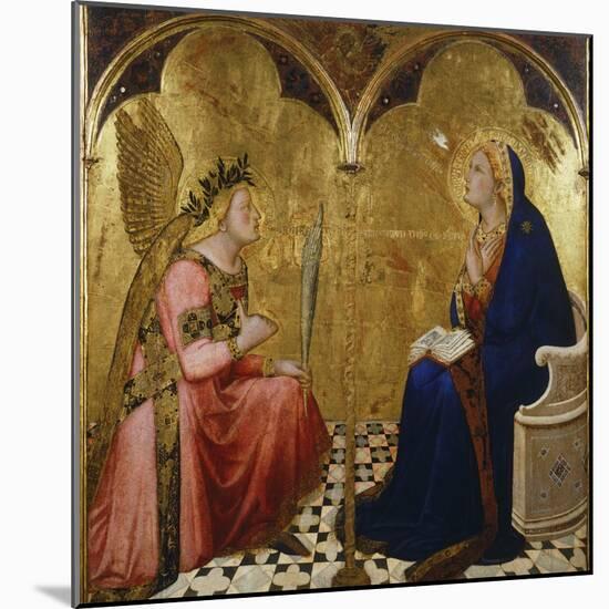 Annunciation, 1344-Ambrogio Lorenzetti-Mounted Giclee Print