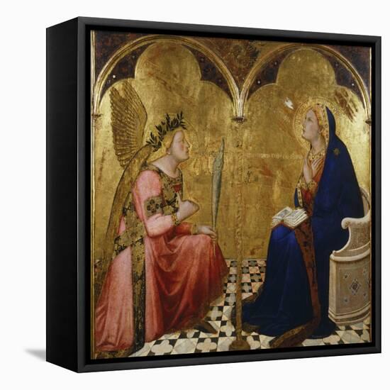 Annunciation, 1344-Ambrogio Lorenzetti-Framed Stretched Canvas