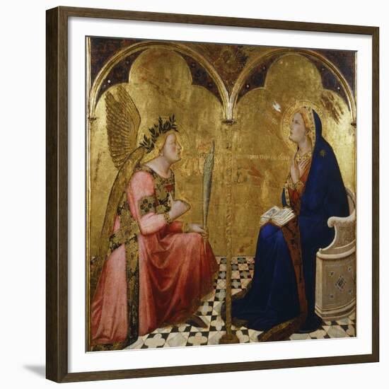 Annunciation, 1344-Ambrogio Lorenzetti-Framed Giclee Print